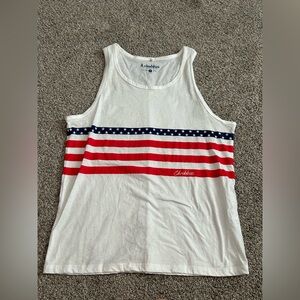 Men’s Chubbies Patriotic Striped Tank Top Size M